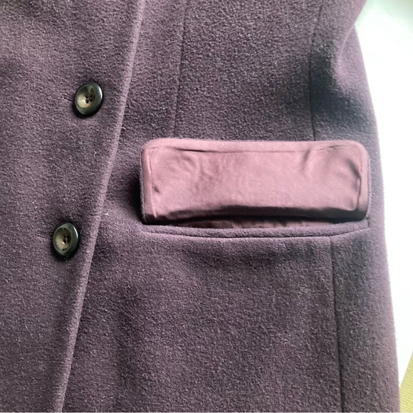 Vintage JAX Wool Cashmere Blend Classic Coat Size 6 - Picture 10 of 16
